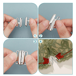 12 Stück Bikini-Clips aus Legierung in 3 Farben&nbsp;FIND-PH0018-50