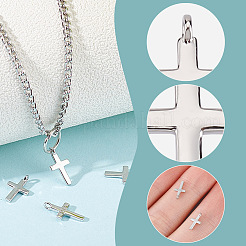 4 breloque croix en argent sterling plaqué rhodium et 925 breloques croix en argent sterling&nbsp;FIND-GO0002-62A