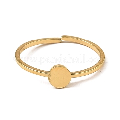 Anelli polsini aperti regolabili in acciaio inossidabile 304&nbsp;RJEW-Q806-01G-06