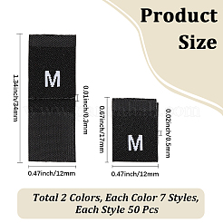 700 etiqueta de talla de ropa de poliéster&nbsp;DIY-CY0003-92C