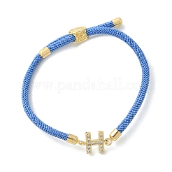 Bracelets réglables en nylon&nbsp;X-BJEW-C096-01G-08