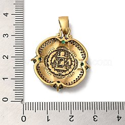 Messing mit Anhängern aus Zirkonia und Emaille&nbsp;KK-Z033-08AS