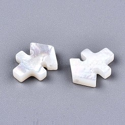 Natürlichen weißen Muschelperlen&nbsp;LS-SSHEL-ZX004-02G