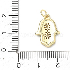 Ottone micro spianare pendenti zirconi&nbsp;KK-H255-09G-03