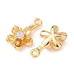 Pendentifs avec zircon cubiques à micro-pavés en laiton&nbsp;KK-A284-06G