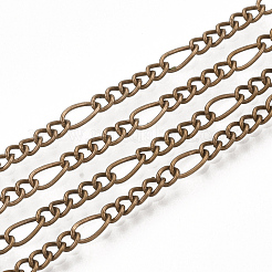 Realizzazione collana a catena in ferro figaro ottonato&nbsp;MAK-T006-03R