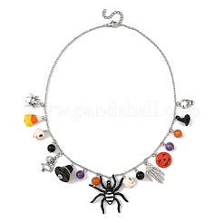 Colliers plastron à pendentifs multiples en alliage&nbsp;NJEW-TA00276