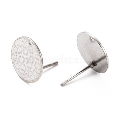 Anlaufgeschützte Ohrstecker-Beschläge aus Edelstahl 304&nbsp;STAS-H124-18P