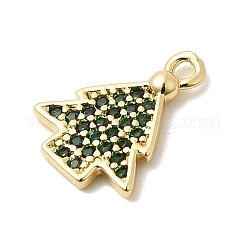 Weihnachten Messing Micro Pave Zirkonia Charms&nbsp;KK-L258-04G-C01