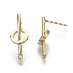 Accessoires de clous d'oreilles en laiton&nbsp;KK-R132-059-NF