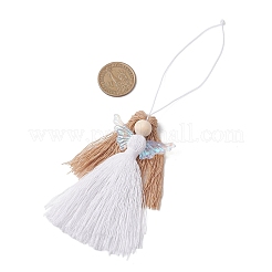 Pendentifs anges en polyester et verre&nbsp;HJEW-JM04648