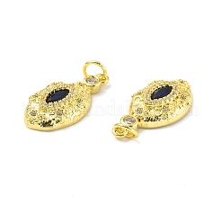 Messing micro pave klare zirkonia anhänger&nbsp;KK-E068-VF330