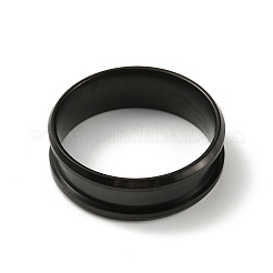 201 geriffelte Fingerringfassungen aus Edelstahl&nbsp;RJEW-WH0010-08F-EB-1