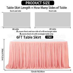 Jupe de table en polyester&nbsp;AJEW-WH20022-20J