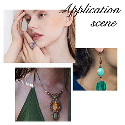 20 Stück 10 Stile natürliche & synthetische gemischte Edelstein-Cabochons mit flacher Rückseite&nbsp;G-FH0002-69