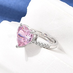 Manschettenringe aus Messing mit Zirkonia-Pavé&nbsp;CU-CBA5C10-20P