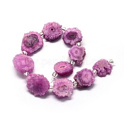 Natürliche Druzy Quarzkristall-Perlenstränge&nbsp;G-F582-A04