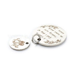 Pendentifs en acier inoxydable 201 anti-ternissement&nbsp;STAS-M287