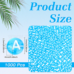 1000 Stück transparente Acrylperlen&nbsp;TACR-ME0001-08B