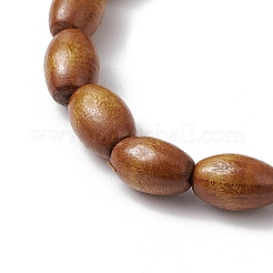 12 juego de 12 pulseras elásticas con cuentas de coco natural&nbsp;BJEW-FS00033