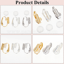 Risultati dei convertitori di orecchini a clip in ottone da 24 pz 3 colori&nbsp;KK-SP0001-15