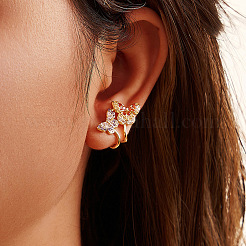 925 Sterling Silber Micro pave Zirkonia Ohrstecker&nbsp;EJEW-K284-06G