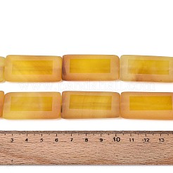 Gefärbte natürliche gelbe Achatperlenstränge&nbsp;G-T144-25A