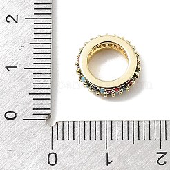 Perline zirconi micro pave  in ottone&nbsp;CU-CBA389D-04G-02