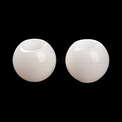 Natürliche weiße jade europäische perlen&nbsp;LS-G-R488-01H
