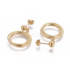 Pendientes colgantes de acero inoxidable 304&nbsp;EJEW-F234-29G