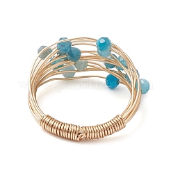 Bagues en apatite naturelle&nbsp;RJEW-TA00221-01