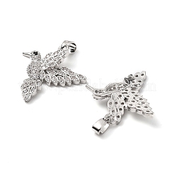 Messing micro pave klare zirkonia anhänger&nbsp;KK-G533-07E-P