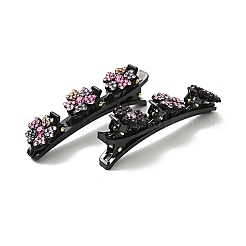 Mode-Doppelschicht-Harz-Strass-Alligator-Haarspangen-Sets&nbsp;PHAR-P005-25