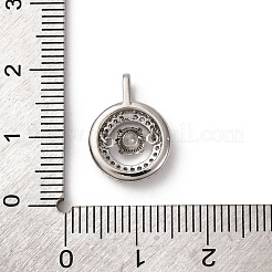 Pendentifs avec zircon cubiques à micro-pavés en laiton&nbsp;KK-Q070-01D-P