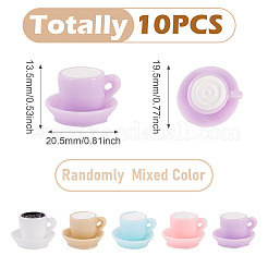 10 Stück opake Harz-Cabochons&nbsp;CRES-TA0001-63