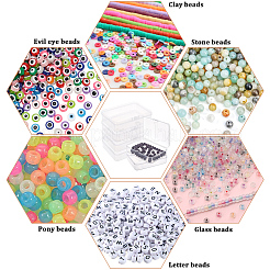 Boîtes de rangement en plastique transparent&nbsp;CON-PA0001-06A