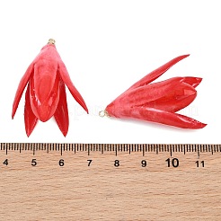 Pendentifs en résine époxy et fleurs séchées&nbsp;RE-CBAAE94-05F