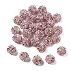 Perline rotonde di strass in vetro scintillante&nbsp;OACR-S048-01D