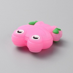 Perles de silicone écologiques de qualité alimentaire lumineuses grenouille&nbsp;SIL-WH0003-12I