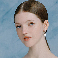 16 pièce 4 styles 201 boucles d'oreilles créoles en acier inoxydable&nbsp;STAS-BBC0008-37S