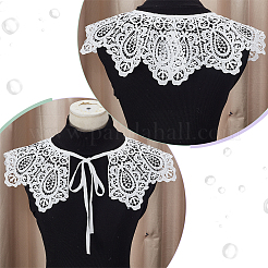 Polyester-Spitzenkragen&nbsp;AJEW-WH0248-746D