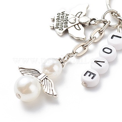 Valentine's day letter bead love and star with word just for you porte-clés&nbsp;KEYC-JKC00377