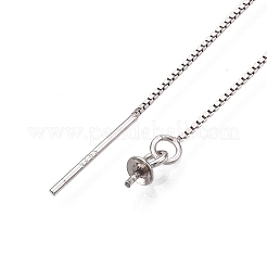 925 orecchini a bottone in argento sterling placcato rodio anti-ossidazione&nbsp;STER-N016-11P