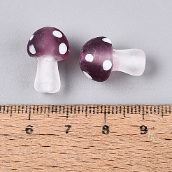 Bereifte handgemachte Bunte Malerei Perlenstränge&nbsp;LAMP-N038-08F