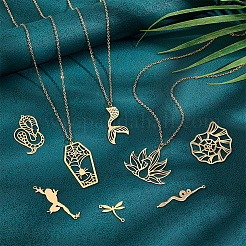8 pendentif en acier inoxydable de style 201&nbsp;STAS-UN0040-84