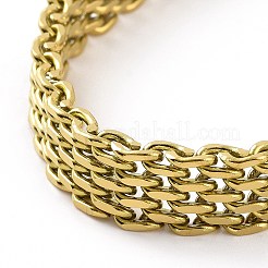 304 Edelstahl-Mesh-Kettenarmband für Männer und Frauen&nbsp;BJEW-P286-02G