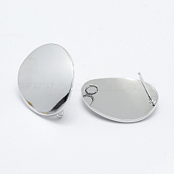 Fornituras de aretes de latón&nbsp;KK-F728-14P-NF
