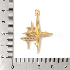Pendentifs en laiton plaqué micro pavé&nbsp;KK-S366-08G