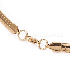 Conjuntos de joyas de collares y brazaletes tipo gargantilla de acero inoxidable 304&nbsp;SJEW-L144-A01-G