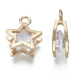 Charms in ottone micro cubic zirconia&nbsp;KK-N235-034A